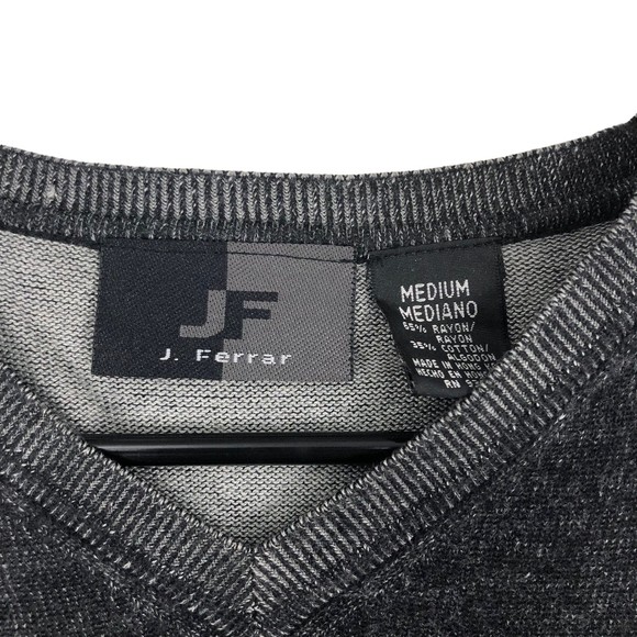 J. Ferrar Mens Vintage Vest in a Black Fade Out Stretchy Fabric; Preppy Style M - Picture 5 of 6